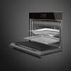 Smeg SO4604S4PNR Dolce Stil Novo 45 Compact Steam100 Pro Oven, Black A++ Rated