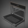 Smeg SO4604S4PNR Dolce Stil Novo 45 Compact Steam100 Pro Oven, Black A++ Rated