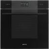 Smeg SO6102M2B3 Linea 60cm Built-In Combi Microwave, SpeedwaveXL Single Oven with Vapor Clean, Black
