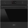 Smeg SO6302M2N Classic 60cm Built-In Combi Microwave, SpeedwaveXL Single Oven with Vapor Clean, Matte Black