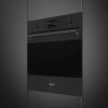 Smeg SO6302M2N Classic 60cm Built-In Combi Microwave, SpeedwaveXL Single Oven with Vapor Clean, Matte Black