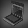 Smeg SO6302M2N Classic 60cm Built-In Combi Microwave, SpeedwaveXL Single Oven with Vapor Clean, Matte Black