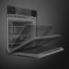 Smeg SOP6102S2PB3 Linea 60cm Built-In SteamOne Single Oven, Black A+ Rated