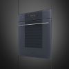 Smeg SOP6102S2PG Linea 60cm Built-In SteamOne Single Oven, Neptune Grey A+ Rated