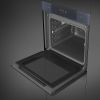 Smeg SOP6102S2PG Linea 60cm Built-In SteamOne Single Oven, Neptune Grey A+ Rated