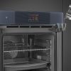Smeg SOP6104S2PG Linea 60cm Built-In SteamOne Single Oven with Pyrolytic Cleaning, Neptune Grey A+ Rated