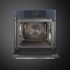 Smeg SOP6104S2PG Linea 60cm Built-In SteamOne Single Oven with Pyrolytic Cleaning, Neptune Grey A+ Rated