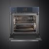 Smeg SOP6104S2PG Linea 60cm Built-In SteamOne Single Oven with Pyrolytic Cleaning, Neptune Grey A+ Rated