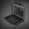 Smeg SOP6104S2PG Linea 60cm Built-In SteamOne Single Oven with Pyrolytic Cleaning, Neptune Grey A+ Rated