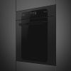 Smeg SOP6202TBI Musa 60cm Built-In Traditional Pyrolytic Single Oven, Black A+ Rated
