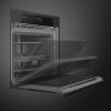 Smeg SOP6202TBI Musa 60cm Built-In Traditional Pyrolytic Single Oven, Black A+ Rated