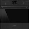Smeg SOP6302S2PN Classic 60cm Built-In SteamOne Single Pyrolytic Oven, Matte Black A+ Rated