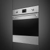 Smeg SOP6302TX Classic 60cm Built-In Traditional pyro Single Oven, Stainless Steel A+ Rated