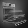 Smeg SOP6302TX Classic 60cm Built-In Traditional pyro Single Oven, Stainless Steel A+ Rated