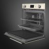 Smeg SOP6900TP Victoria 60cm Built-In Traditional pyro Single Oven, Cream A Rated
