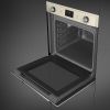Smeg SOP6900TP Victoria 60cm Built-In Traditional pyro Single Oven, Cream A Rated
