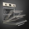 Smeg SOP6900TP Victoria 60cm Built-In Traditional pyro Single Oven, Cream A Rated
