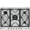 Smeg SR975XGH 69cm Victoria 5 Burner Gas Hob - Stainless Steel
