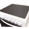 Statesman EDC60W2 60cm Wide Double Oven Electric Cooker, 4 Zones In White