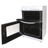 Statesman EDC60W2 60cm Wide Double Oven Electric Cooker, 4 Zones In White