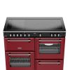 Stoves ST DX RCA RICH 110EI RTY GAR Richmond Deluxe 110cm Induction Range Cooker in Garnet Red