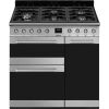 Smeg SY93-1 90cm Dual Fuel Range Cooker - Stainless Steel