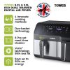 Tower T17099 Dual Drawer Air Fryer-Black