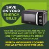 Tower T24039BLK Freestanding Microwave