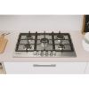 Indesit THP751WIXI1 75cm 5 Burner Gas Hob on Cast Iron Supports - Inox