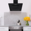 Statesman ACH160BL Angled Glass Chimney Cooker Hood, 60cm in Black