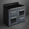Smeg TR4110IGR2 110cm Victoria Electric Range Cooker Slate Grey