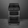 Smeg TR62IBL2 60cm Victoria Full Electric Cooker with Induction Hob In Black A Rated