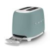 Smeg TSF01EGMUK 50's Style 2 Slice, 2 Slot Toaster Matte Emerald Green