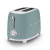 Smeg TSF01EGMUK 50's Style 2 Slice, 2 Slot Toaster Matte Emerald Green