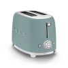 Smeg TSF01EGMUK 50's Style 2 Slice, 2 Slot Toaster Matte Emerald Green