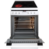 Amica 608CE2TAW 60cm Freestanding Single Oven Electric Cooker With Ceramic Hob In White