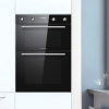 Statesman BDM373BL Built-In Multifunctional Double Oven in Black