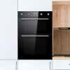 Statesman BDM373BL Built-In Multifunctional Double Oven in Black
