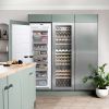 Caple WC1792 Integrated In-Column Triple Zone Wine Cooler Stainless Steel