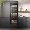 Caple WC1796BG 179cm Tall Integrated In Column Triple Zone Wine Cooler – Black