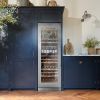 Caple WF1552 Freestanding Triple Zone Wine Cooler Stainless Steel