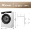 Hisense WF3S9043BW3 9kg 1400 Spin Washing Machine - White A Rated