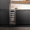 Caple WI3125GM 295mm Wide Undercounter Built In  Single Zone Wine Cooler Gunmetal