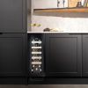 Caple WI3155BG 295mm Wide Undercounter Built In Single Zone Wine Cooler Black Glass
