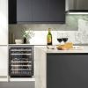 Caple WI6135GM Undercounter Built In Dual Zone Wine Cooler Gunmetal