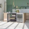 Caple WI6150 Undercounter Built In Dual Zone Wine Cooler Stainless Steel