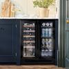 Caple WI6235BG Undercounter Dual Zone Side by Side Wine Cooler Black