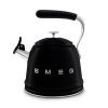 Smeg WKF01BL 2.3 litre, Whistling Kettle in Black