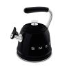 Smeg WKF01BL 2.3 litre, Whistling Kettle in Black