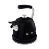Smeg WKF01BL 2.3 litre, Whistling Kettle in Black